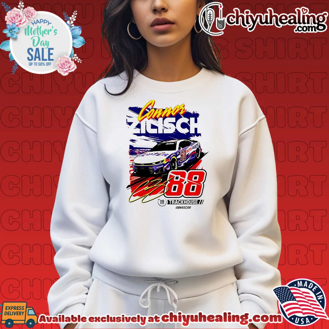 Connor Zilisch Trackhouse Racing 88 Roto-Rooter NASCAR shirt & hoodie Connor Zilisch Trackhouse Racing 88 Roto-Rooter NASCAR shirt & hoodie