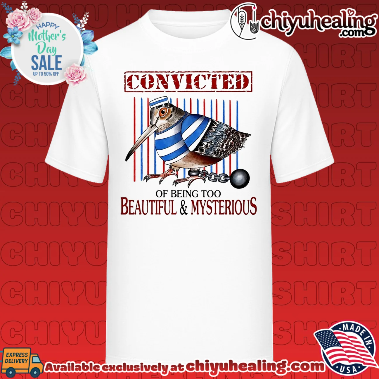 Convicted of Being Too Beautiful and Mysterious Bird shirt & hoodie