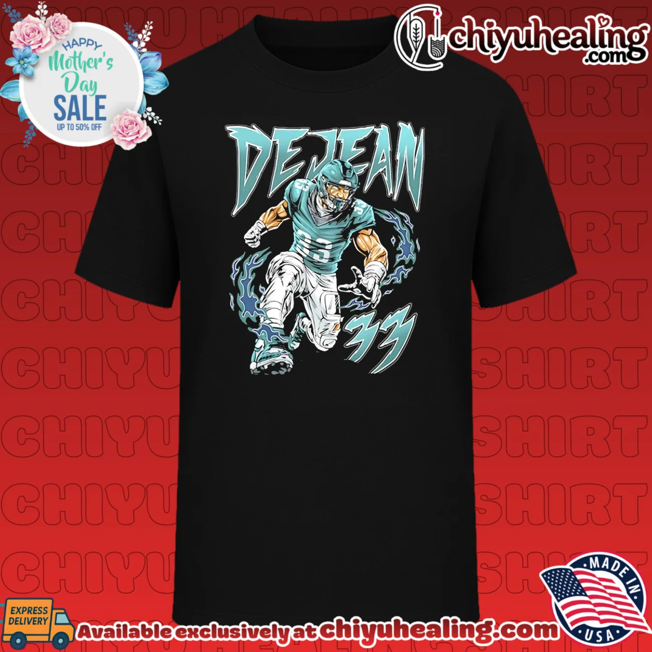Cooper Dejean Philadelphia Eagles 33 NFL art