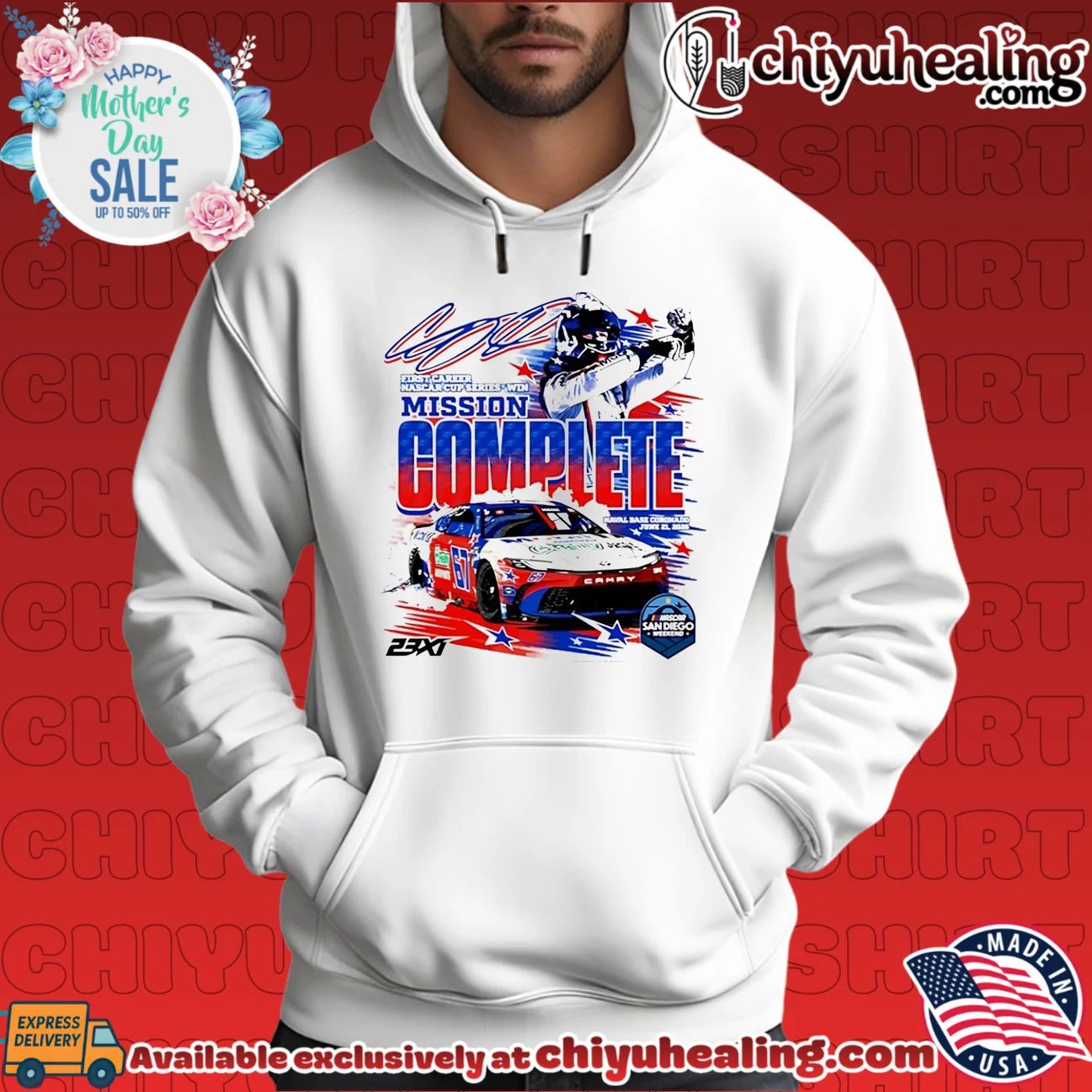 Corey Heim 23XI Racing Mission Complete NASCAR Cup Series Win shirt & hoodie Corey Heim 23XI Racing Mission Complete NASCAR Cup Series Win shirt & hoodie