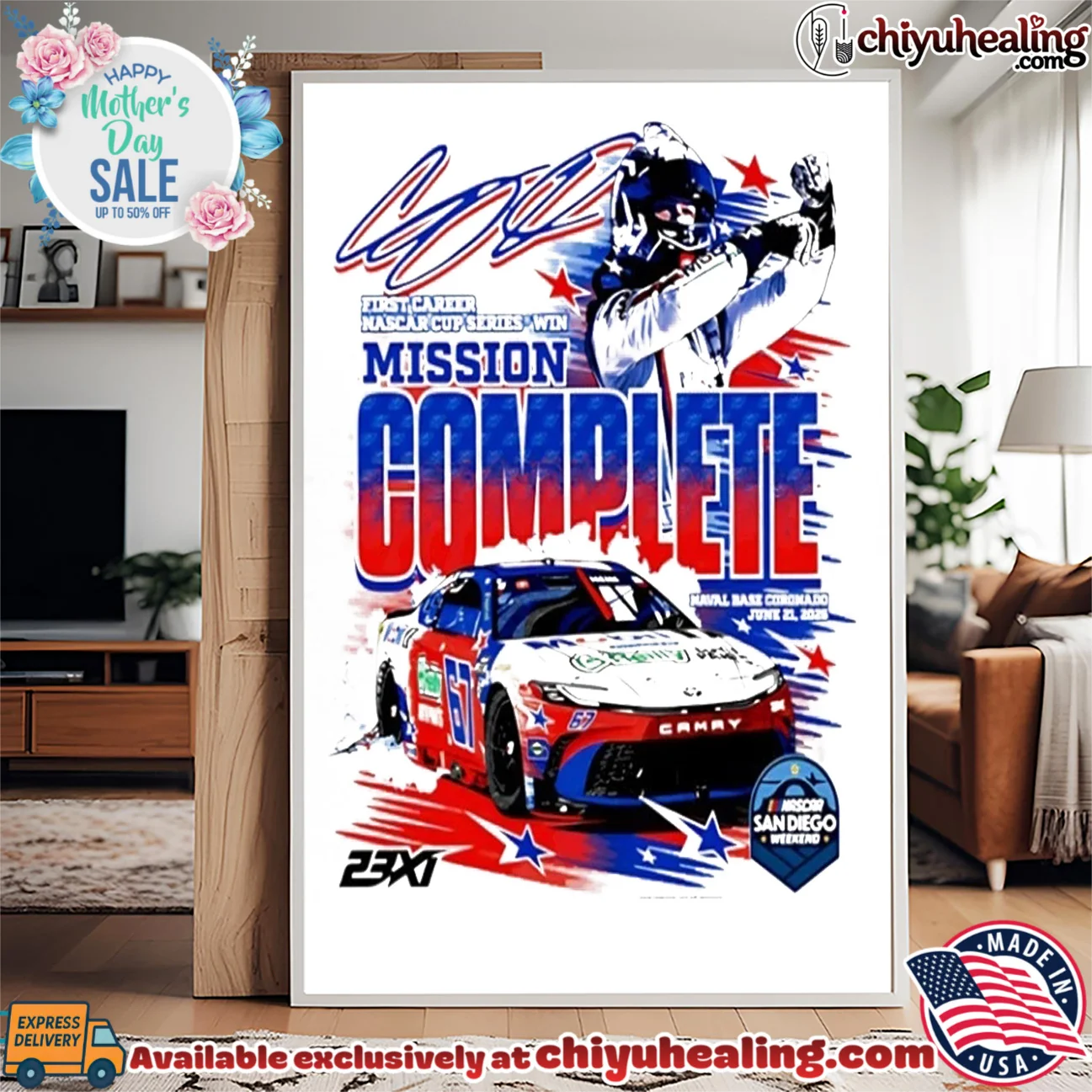 Corey Heim 23XI Racing Mission Complete NASCAR Cup Series Win shirt & hoodie Corey Heim 23XI Racing Mission Complete NASCAR Cup Series Win shirt & hoodie