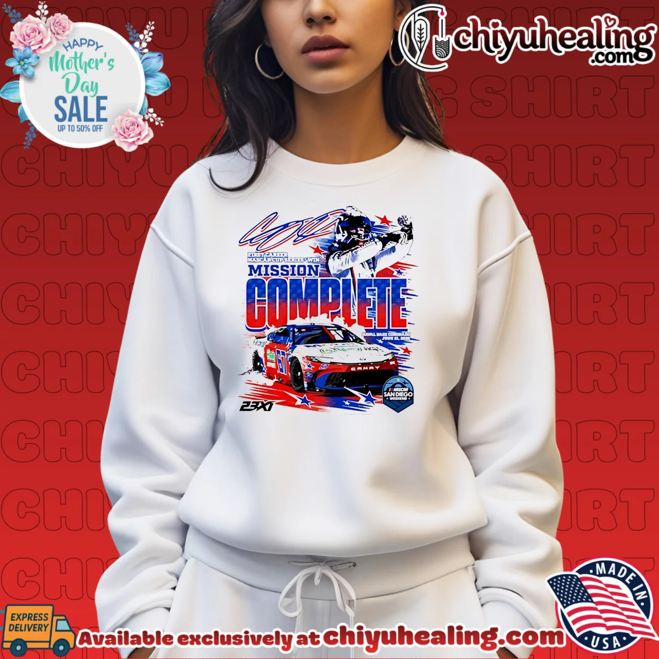 Corey Heim 23XI Racing Mission Complete NASCAR Cup Series Win shirt & hoodie Corey Heim 23XI Racing Mission Complete NASCAR Cup Series Win shirt & hoodie