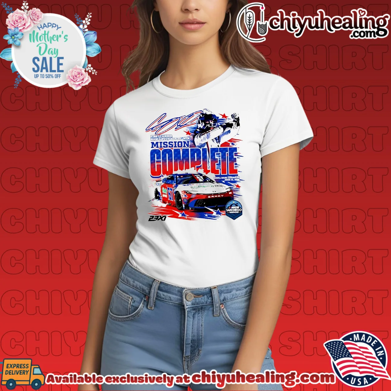 Corey Heim 23XI Racing Mission Complete NASCAR Cup Series Win shirt & hoodie Corey Heim 23XI Racing Mission Complete NASCAR Cup Series Win shirt & hoodie