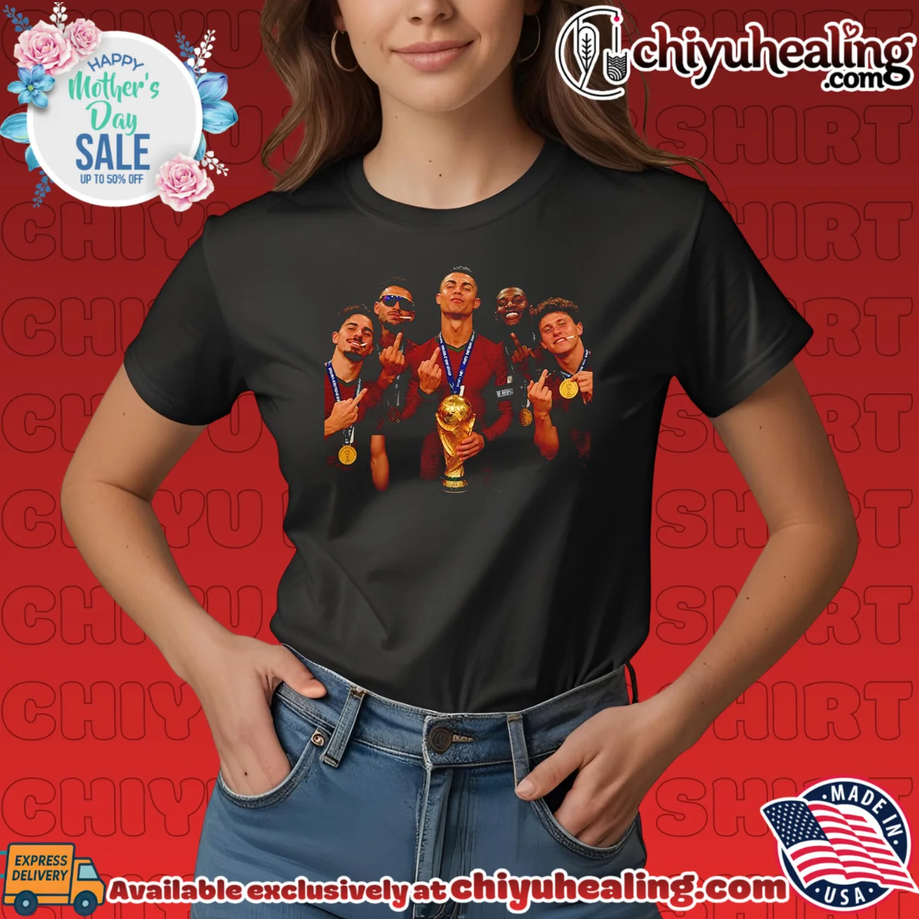 Cristiano Ronaldo and Portugal National Team 2026 World Cup Champions Middle Finger shirt & hoodie Cristiano Ronaldo and Portugal National Team 2026 World Cup Champions Middle Finger shirt & hoodie