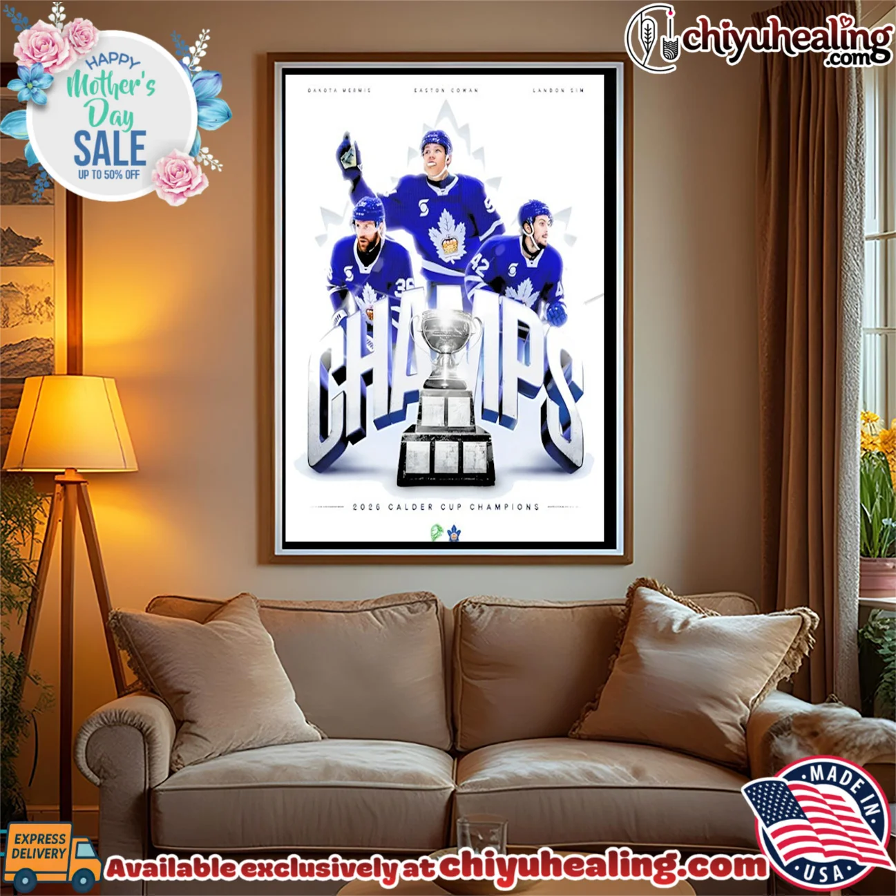 Dakota Mermis Easton Cowan Landon Sim 2026 Toronto Marlies Calder Cup Champions shirt & hoodie Dakota Mermis Easton Cowan Landon Sim 2026 Toronto Marlies Calder Cup Champions