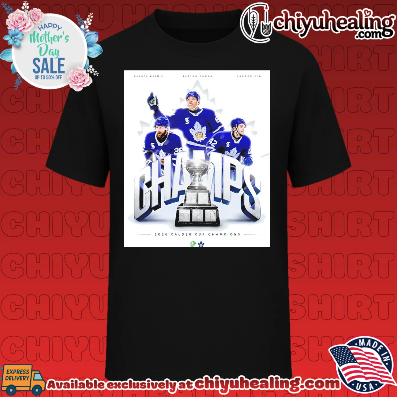 Dakota Mermis Easton Cowan Landon Sim 2026 Toronto Marlies Calder Cup Champions