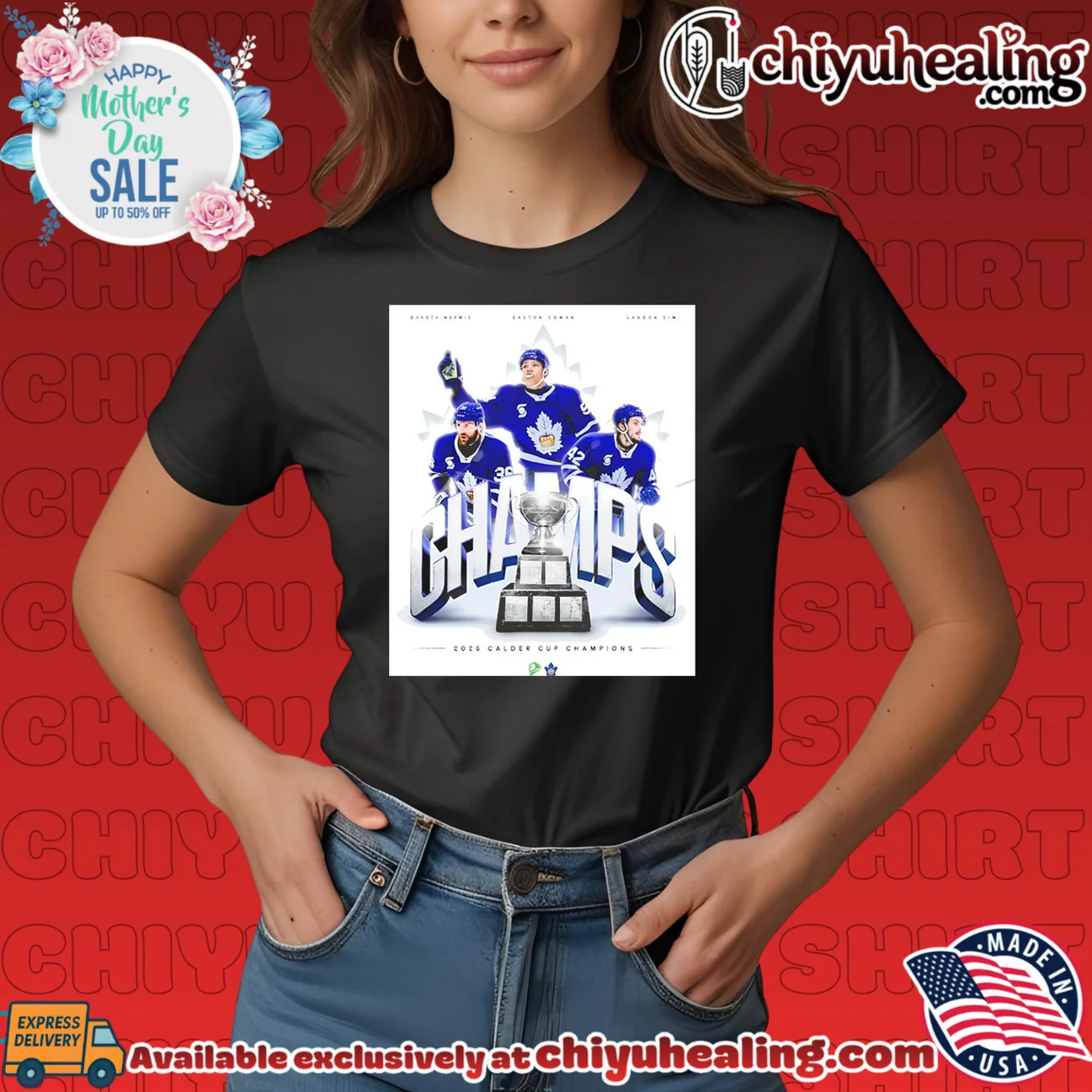 Dakota Mermis Easton Cowan Landon Sim 2026 Toronto Marlies Calder Cup Champions shirt & hoodie Dakota Mermis Easton Cowan Landon Sim 2026 Toronto Marlies Calder Cup Champions