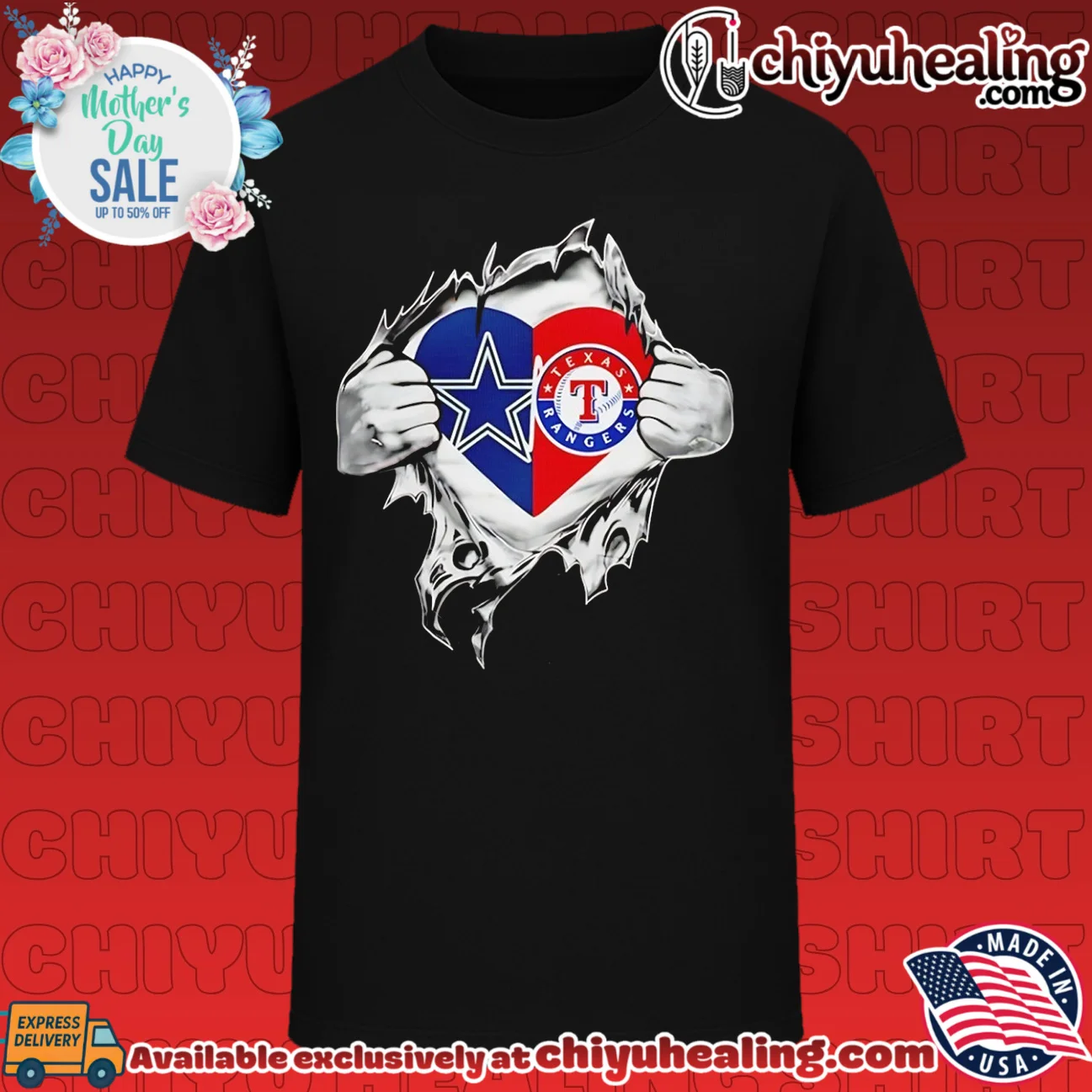 Dallas Cowboys and Texas Rangers It's in My Heart shirt & hoodie