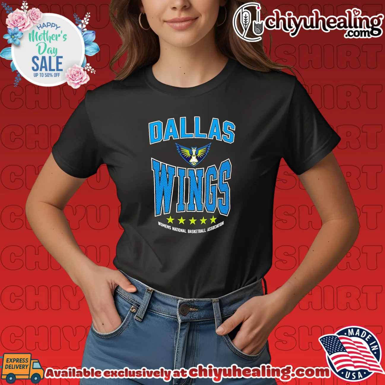 Dallas Wings WNBA 2026 Starter Center Squeeze iconic shirt & hoodie | Collector Series Dallas Wings WNBA 2026 Starter Center Squeeze