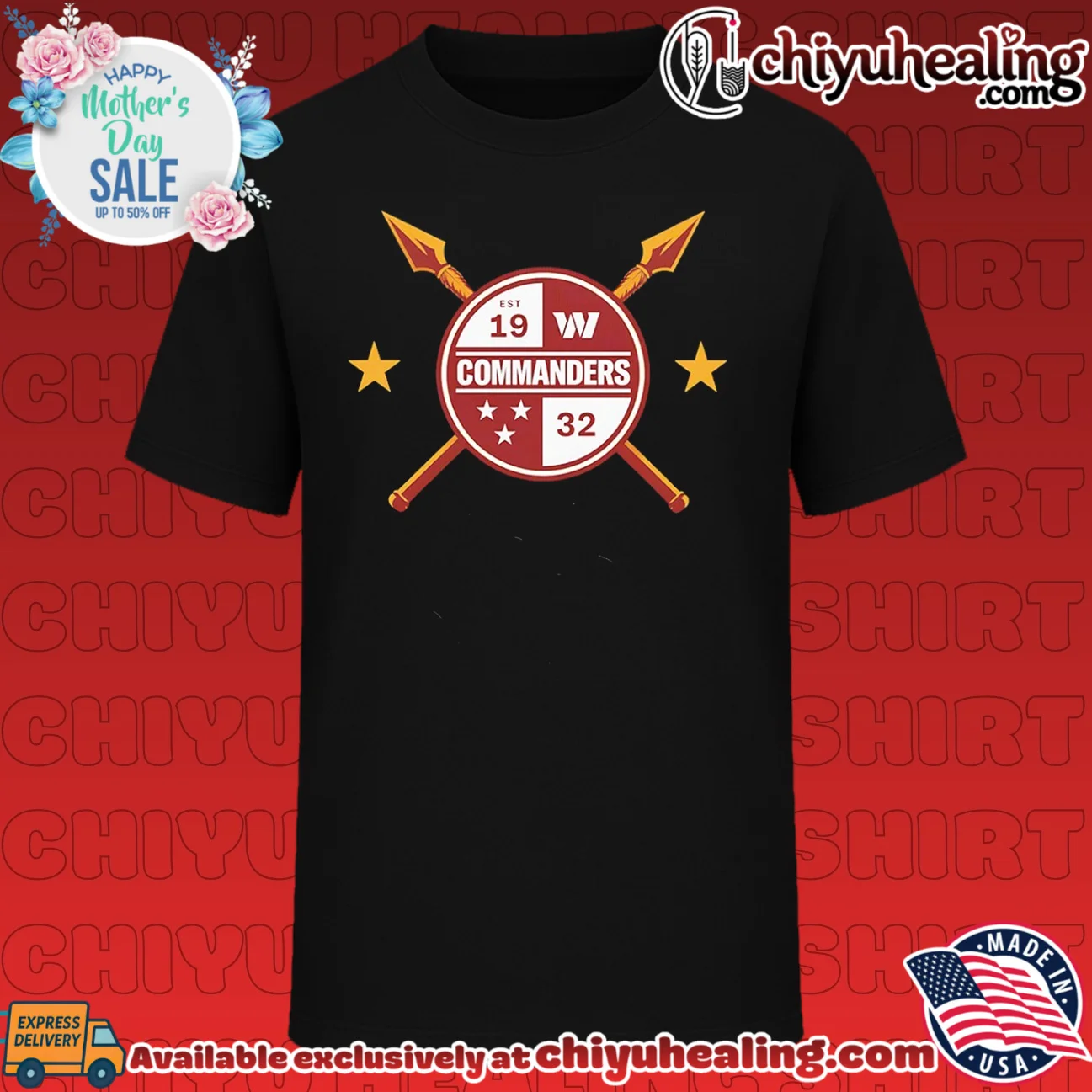 Dan Quinn Washington Commanders Logo Est 1932