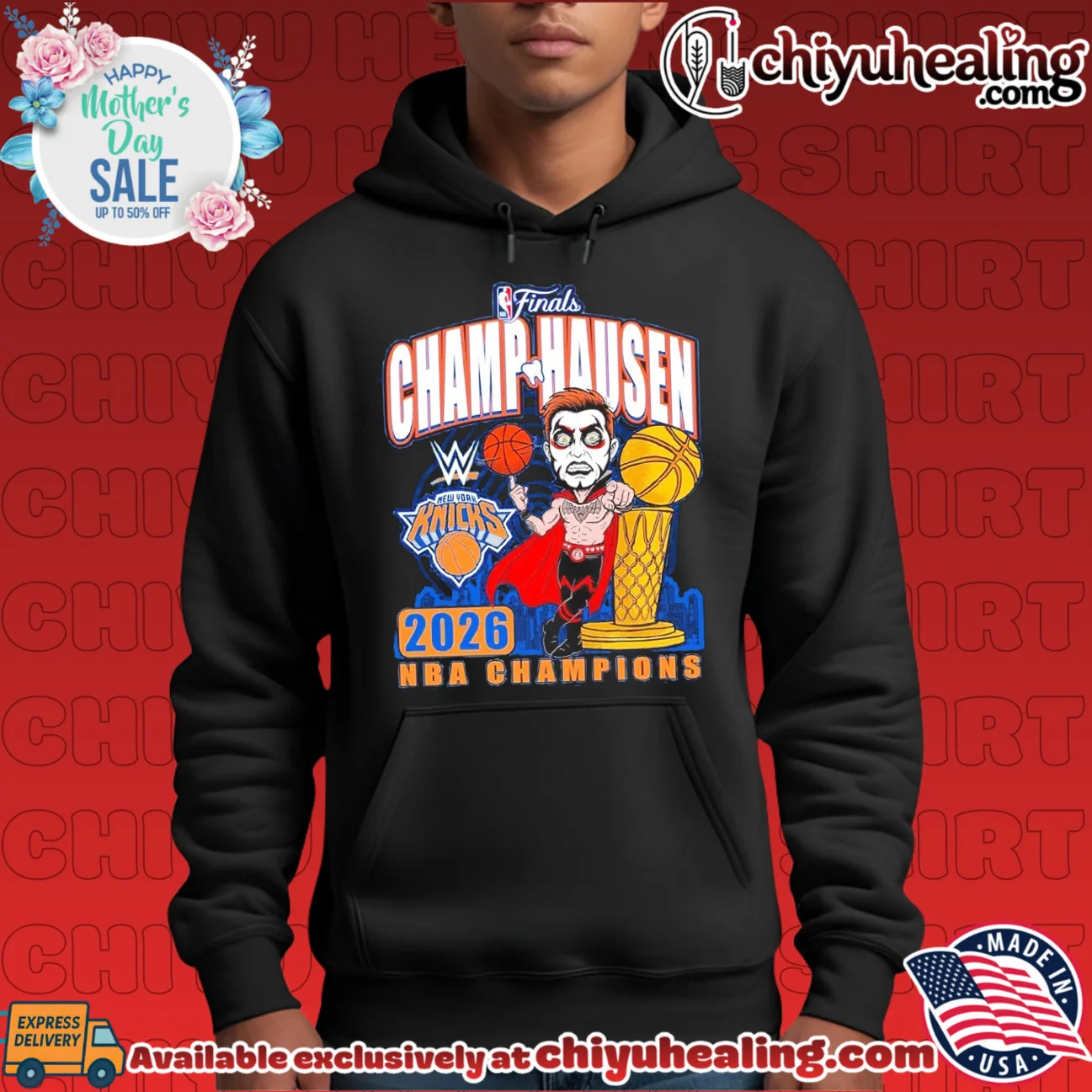 Danhausen x New York Knicks 2026 NBA Finals Champions limited shirt & hoodie - New Arrival Danhausen x New York Knicks 2026 NBA Finals Champions limited shirt & hoodie - New Arrival