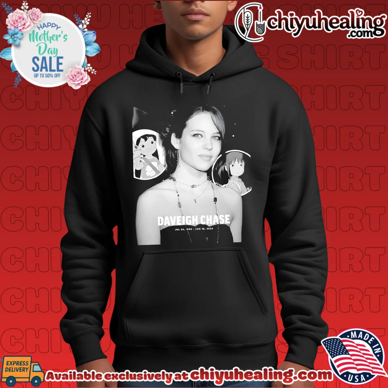 Daveigh Chase Memorial July 24 1990 - June 16 2026 shirt & hoodie Daveigh Chase Memorial July 24 1990 - June 16 2026 shirt & hoodie
