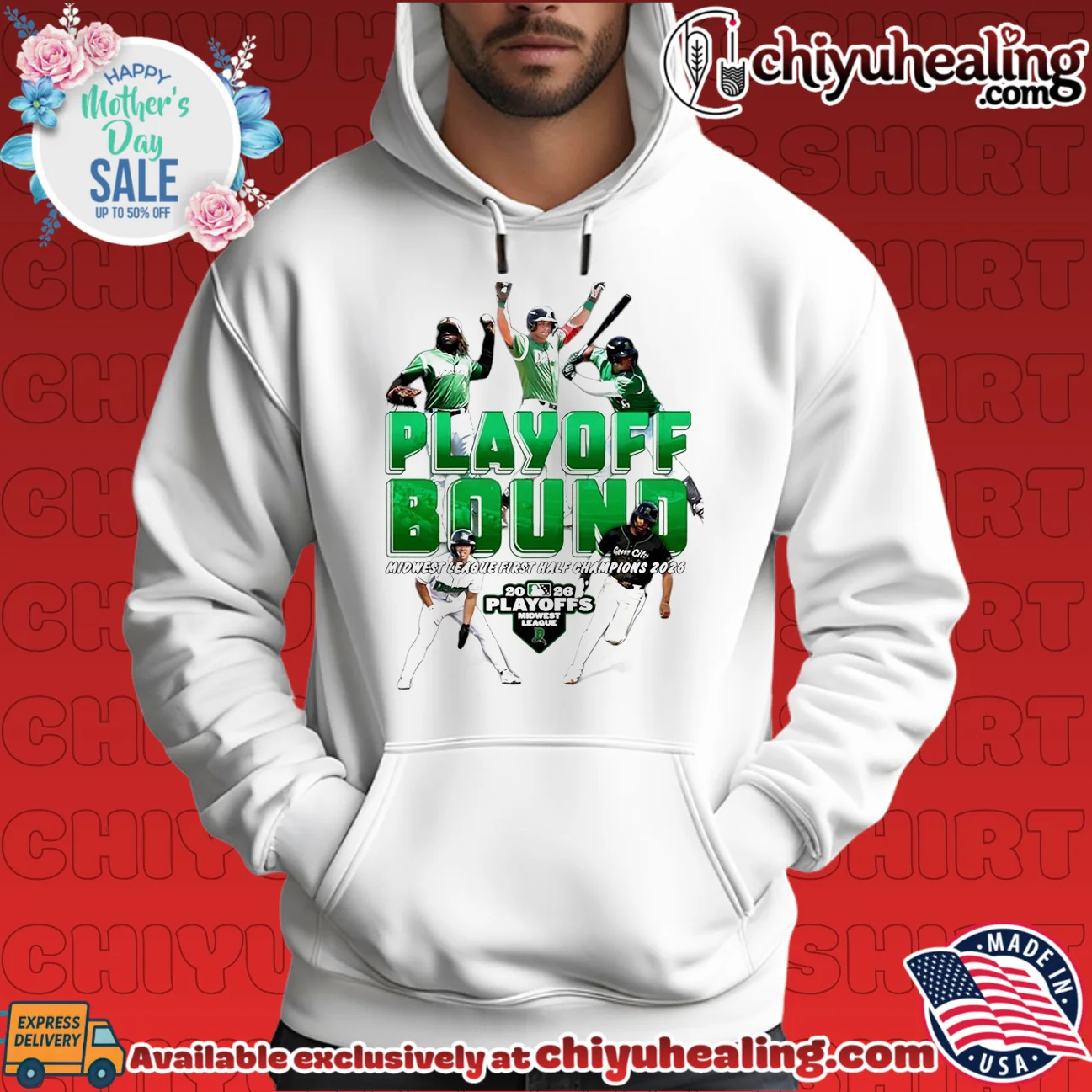 Dayton Dragons Playoff Bound Midwest League First Half Champions 2026 shirt & hoodie Dayton Dragons Playoff Bound Midwest League First Half Champions 2026 shirt & hoodie