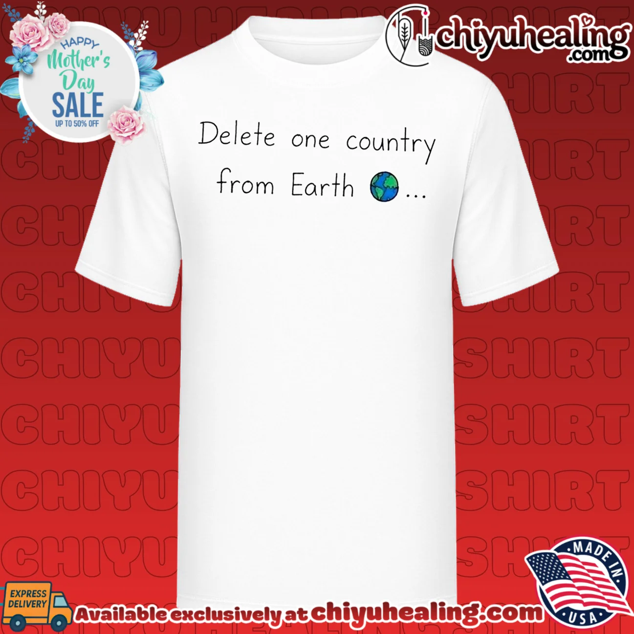 Delete One Country from Earth world map