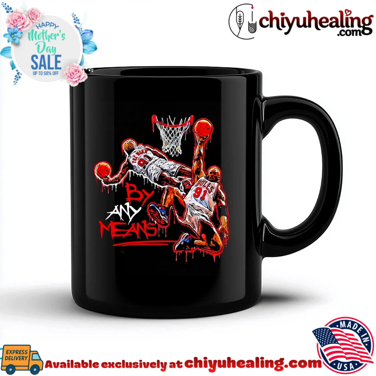 Dennis rodman Chicago Bulls by any means shirt & hoodie Dennis rodman Chicago Bulls by any means