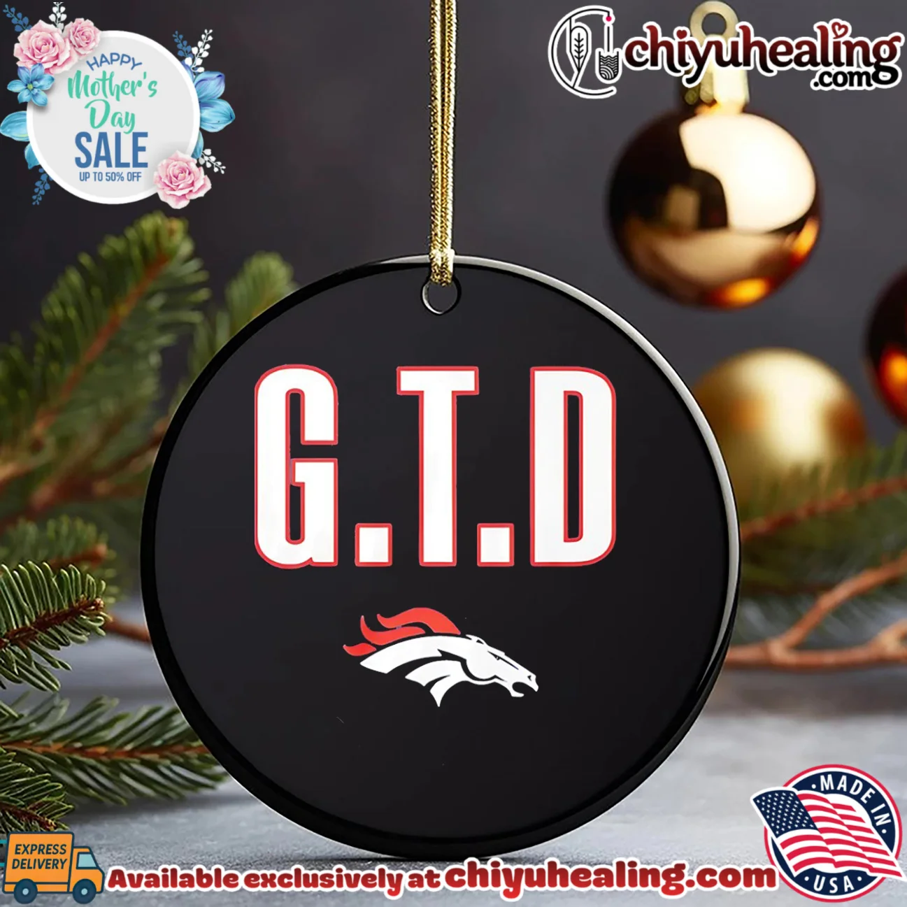 Denver Broncos GTD logo essential shirt & hoodie | Aesthetic Apparel Denver Broncos GTD logo