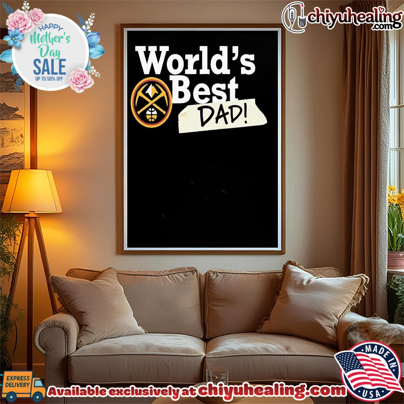 Denver Nuggets World's Best Dad 2026 prime shirt & hoodie | Modern Street Style Denver Nuggets World's Best Dad 2026