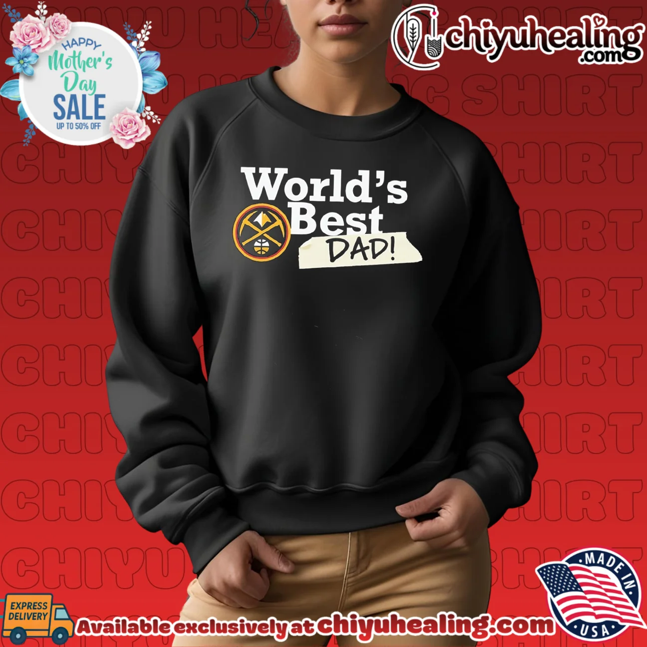 Denver Nuggets World's Best Dad 2026 prime shirt & hoodie | Modern Street Style Denver Nuggets World's Best Dad 2026