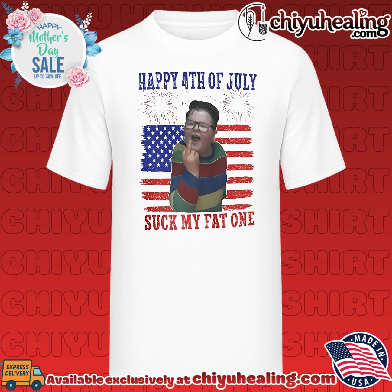 Derek Stranger Things Happy 4th Of July Suck My Fat One shirt & hoodie