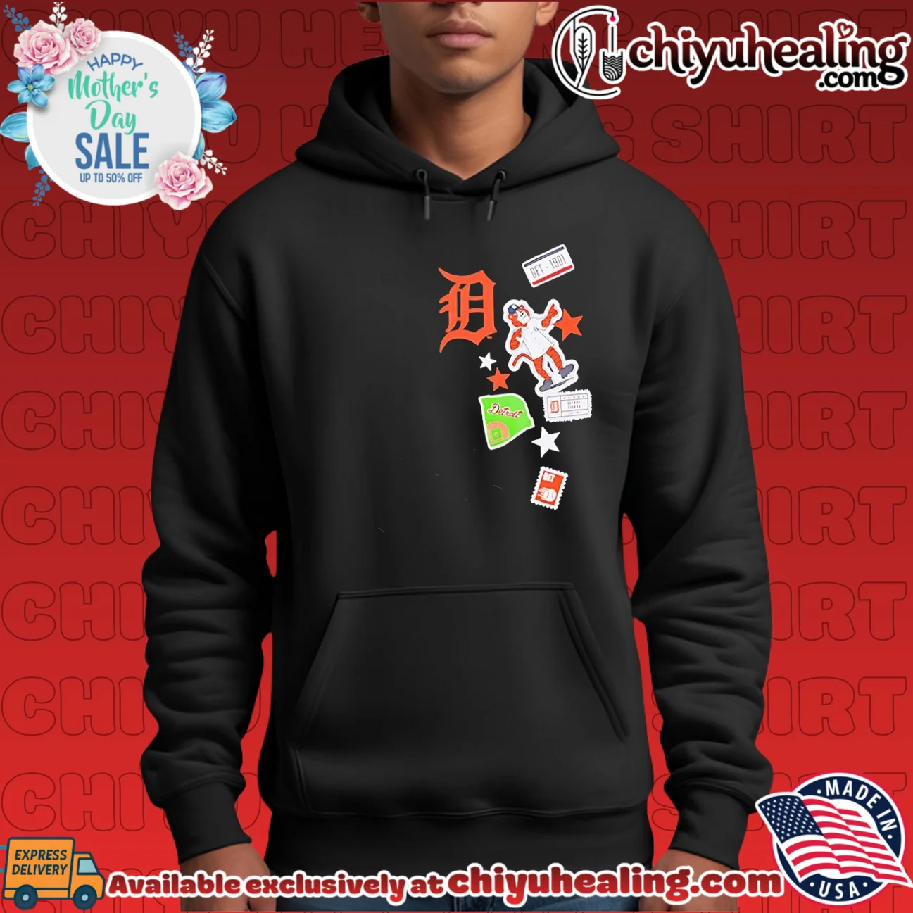Detroit Tigers City Patch 2026 logo signature shirt & hoodie - Urban Fashion Detroit Tigers City Patch 2026 logo signature shirt & hoodie - Urban Fashion
