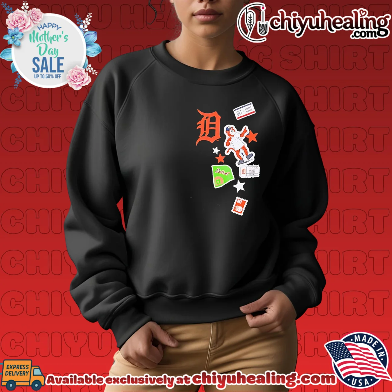 Detroit Tigers City Patch 2026 logo signature shirt & hoodie - Urban Fashion Detroit Tigers City Patch 2026 logo