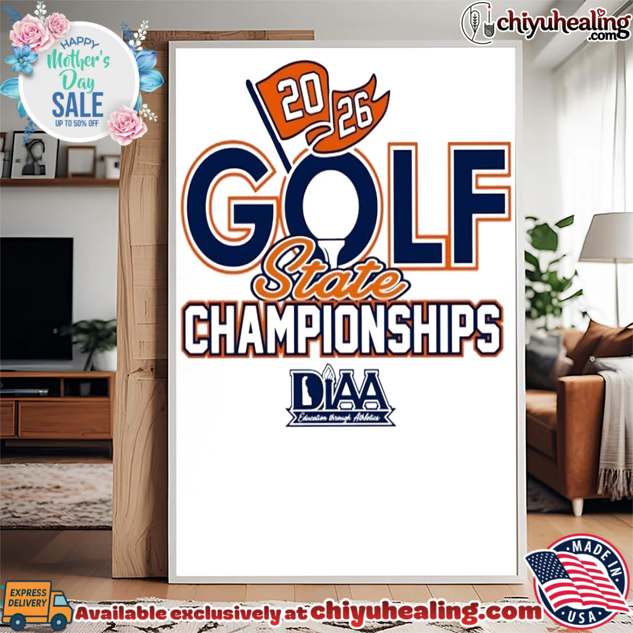 DIAA Golf 2026 State Champions logo iconic shirt & hoodie | Collector Series DIAA Golf 2026 State Champions logo