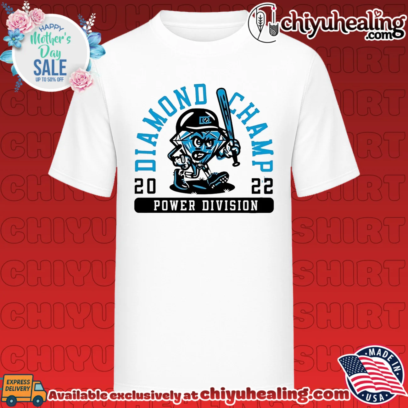 Diamond Champ 2022 Power Division Baseball shirt & hoodie