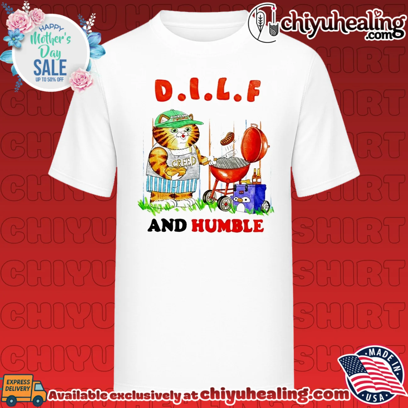 Dilf and Humble Cat Grilling with Kirkland Signature Hat shirt & hoodie