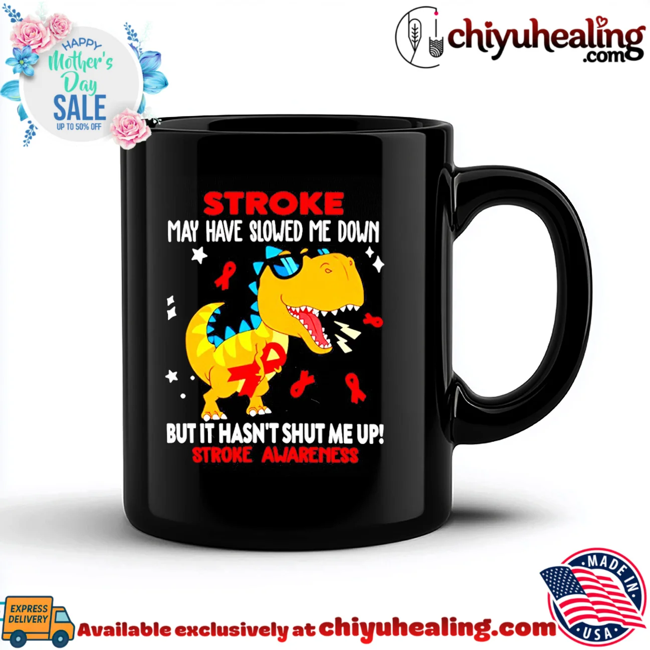 Dinosaurs stroke may have slowed me down but it hasn't shut me up stroke awareness shirt epic shirt & hoodie | Limited Stock Edition Dinosaurs stroke may have slowed me down but it hasn't shut me up stroke awareness shirt