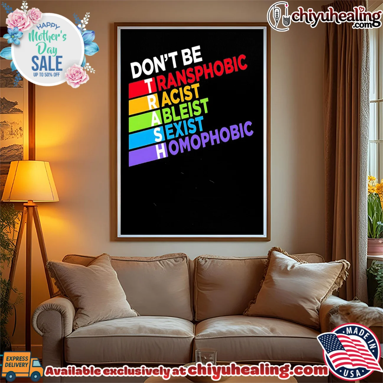 Don't be trash LGBTQ rainbow shirt official shirt & hoodie | Modern Street Style Don't be trash LGBTQ rainbow shirt