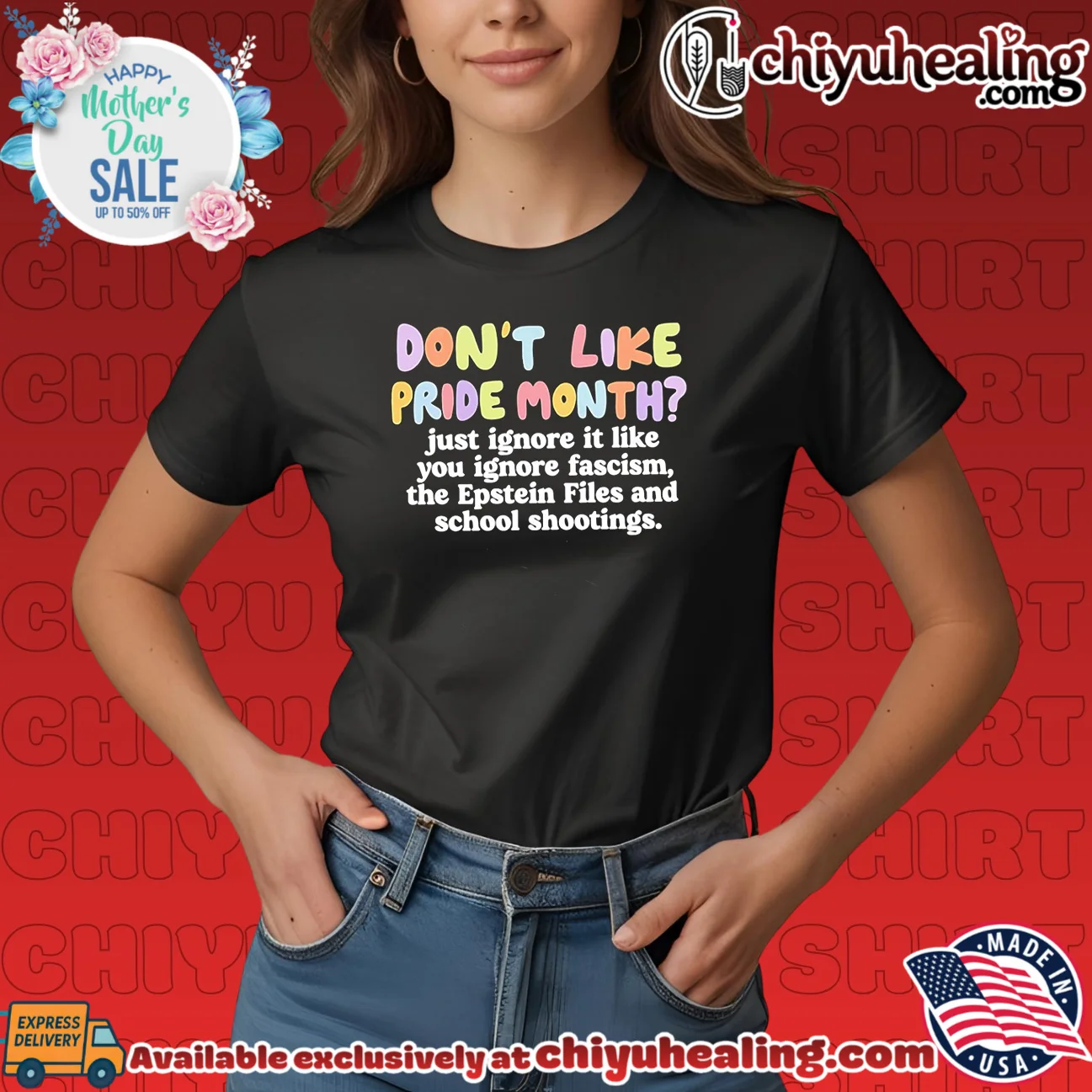 Don't like pride month just ignore it like you inore fascism the Epstein Files and school shootings essential shirt & hoodie | Collector Series Don't like pride month just ignore it like you inore fascism the Epstein Files and school shootings