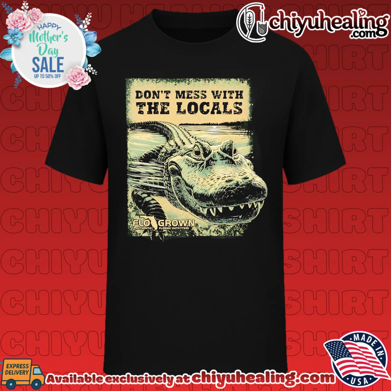 Don't Mess with the Locals Up Close Gator shirt & hoodie