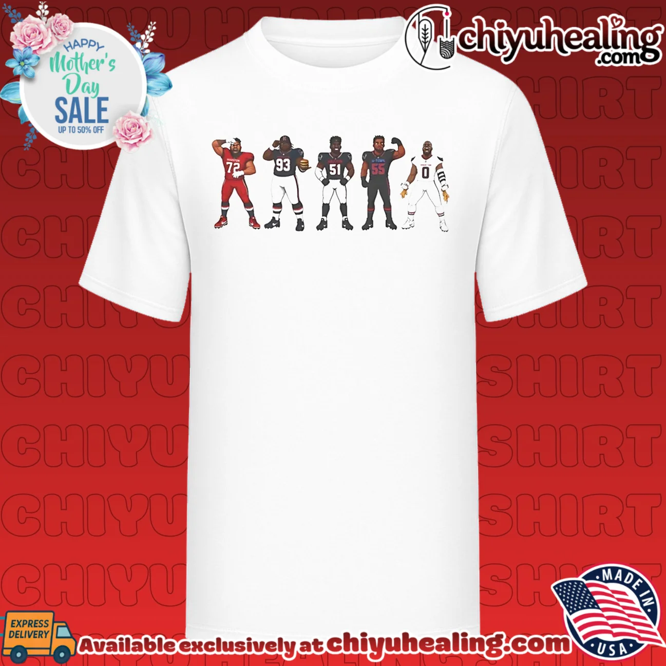 Doomsday Defense Houston Texans Chibi Players shirt & hoodie