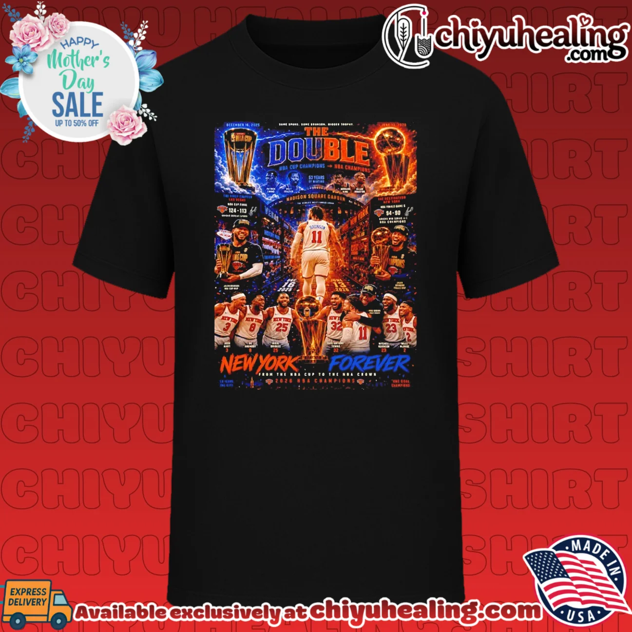 Double down Knicks Forever NY Knicks Champions 2026 poster