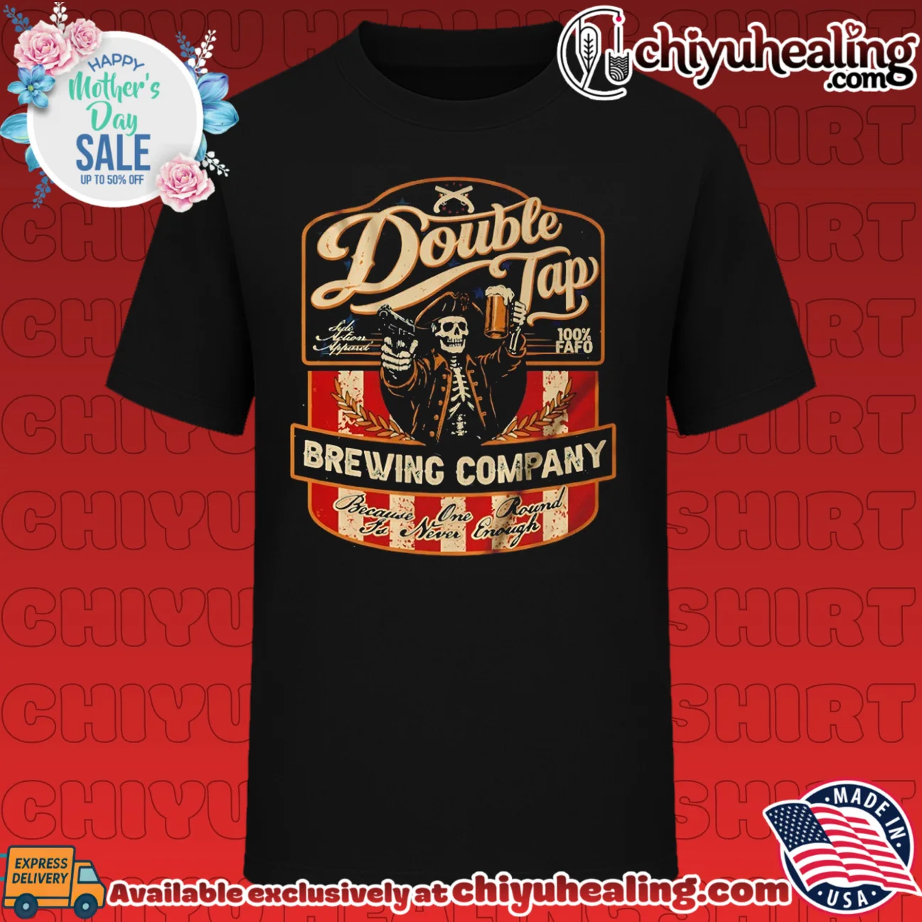 Double Tap Brewing Company Because One Round Is Never Enough shirt & hoodie