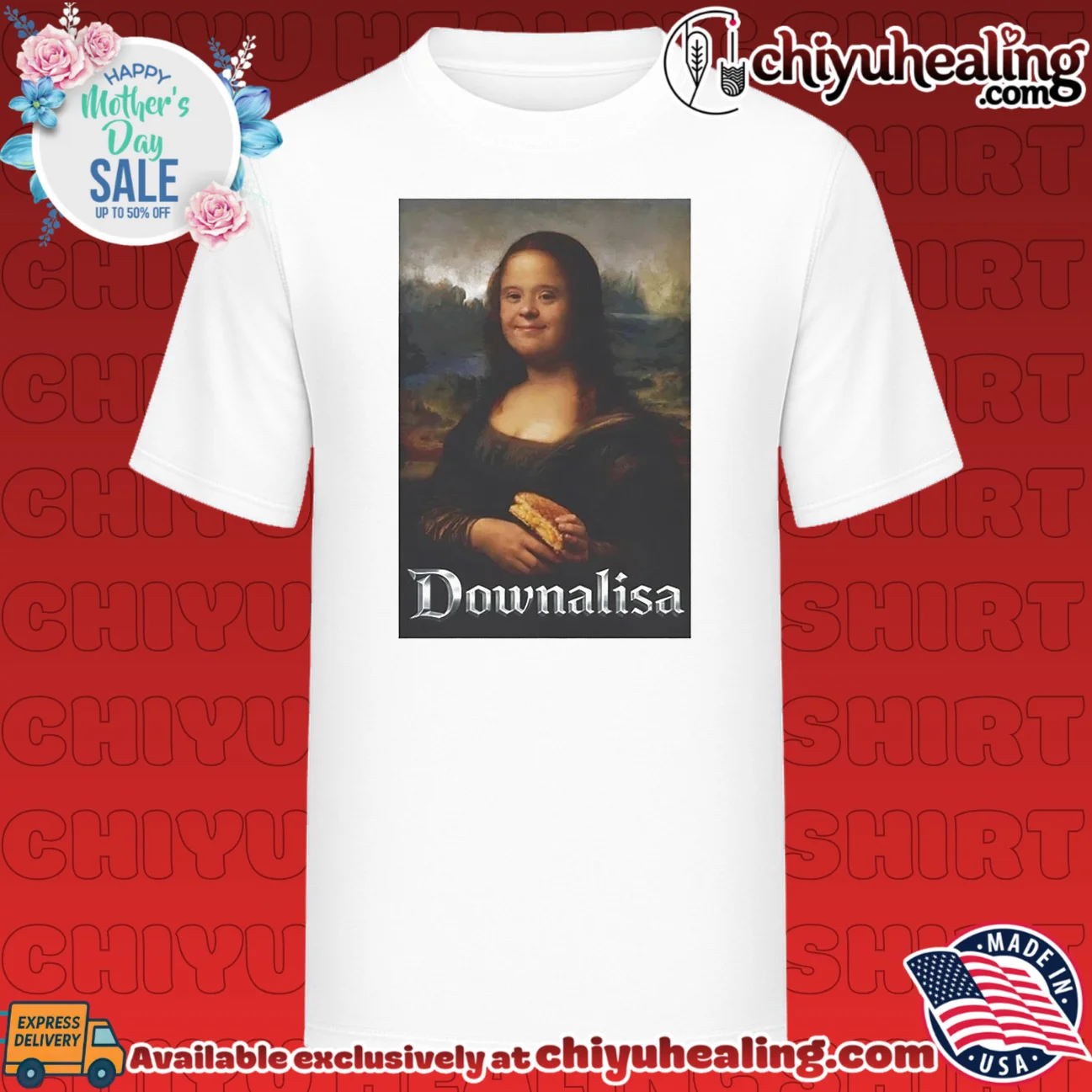 Downalisa Monalisa parody shirt & hoodie