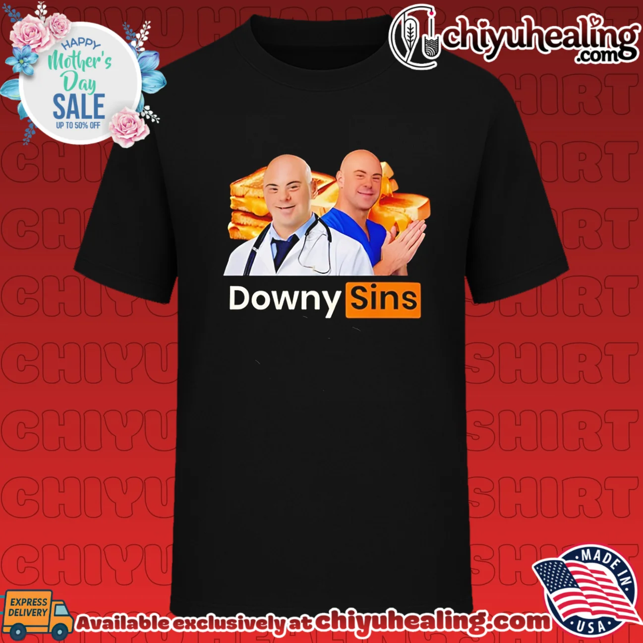 DownySins PornHub Down meme shirt