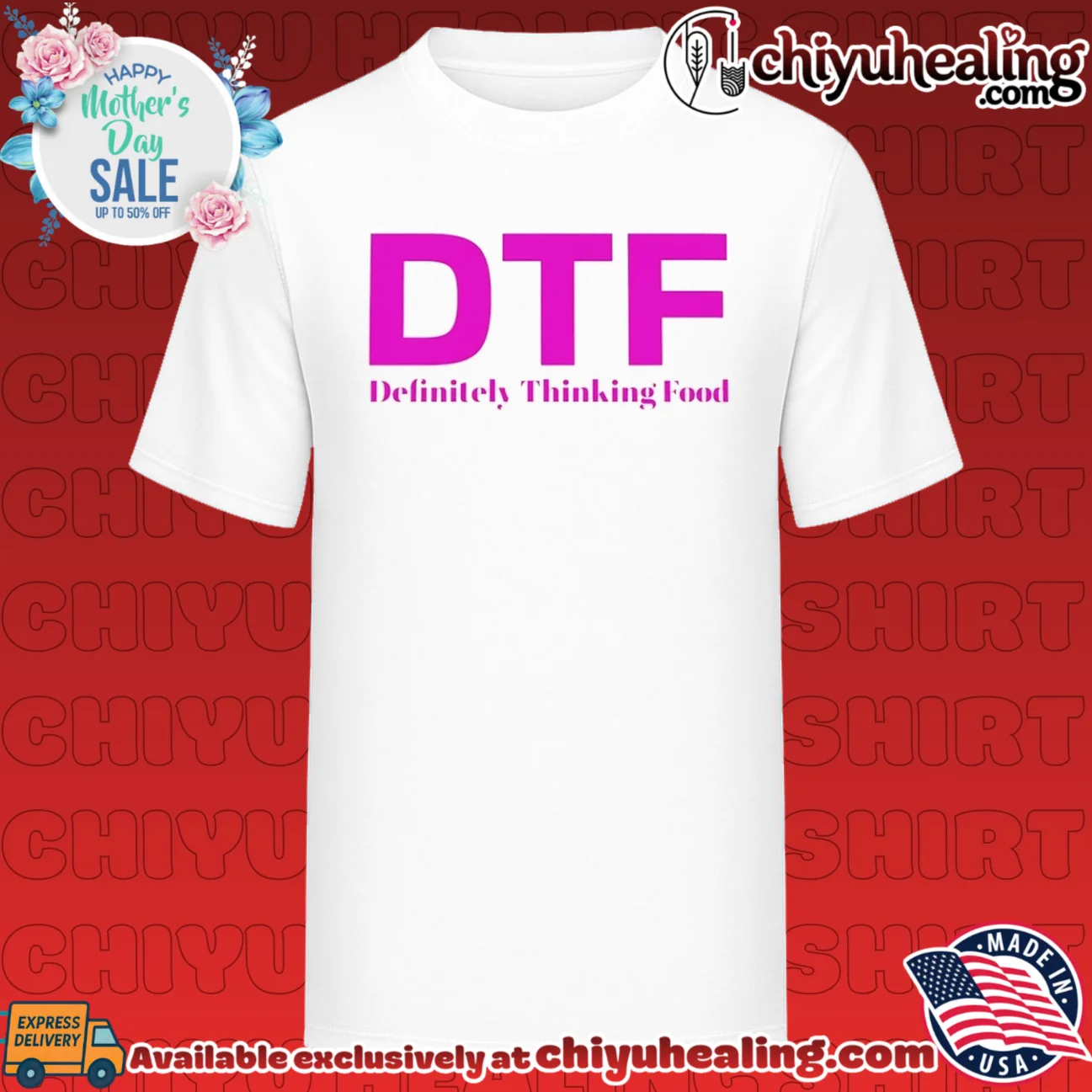 DTF Definitely Thinking Food foodie humor shirt & hoodie