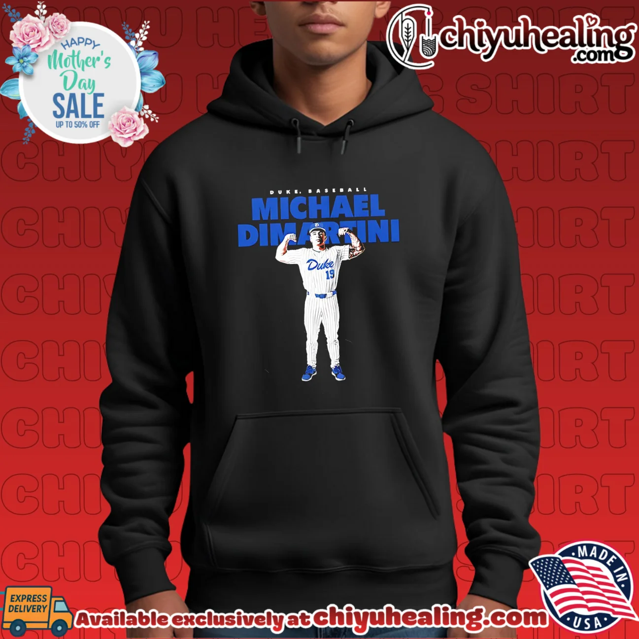 Duke Baseball Michael Dimartine portrait prime shirt & hoodie | Limited Stock Edition Duke Baseball Michael Dimartine portrait prime shirt & hoodie | Limited Stock Edition