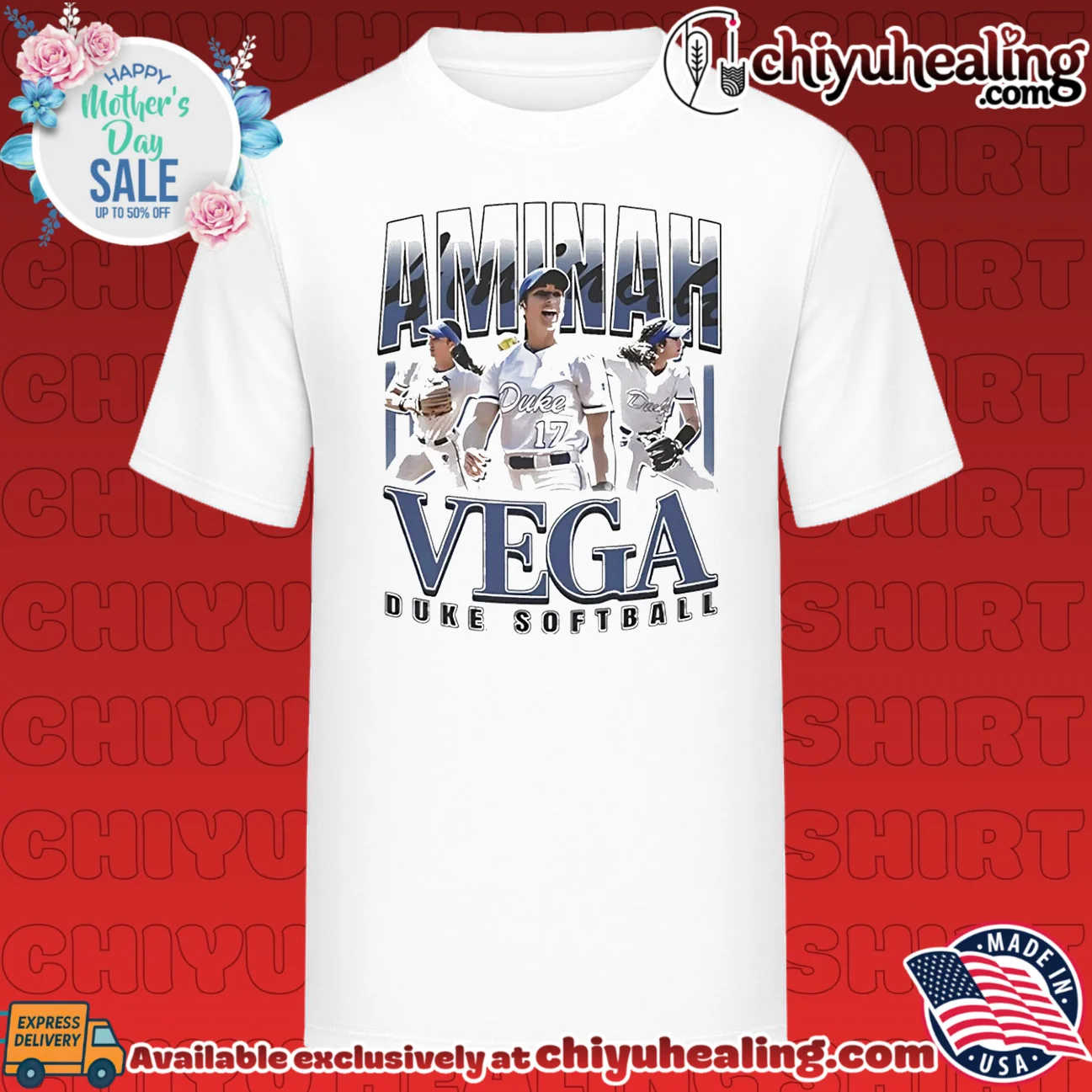 Duke Softball Aminah Vega vintage