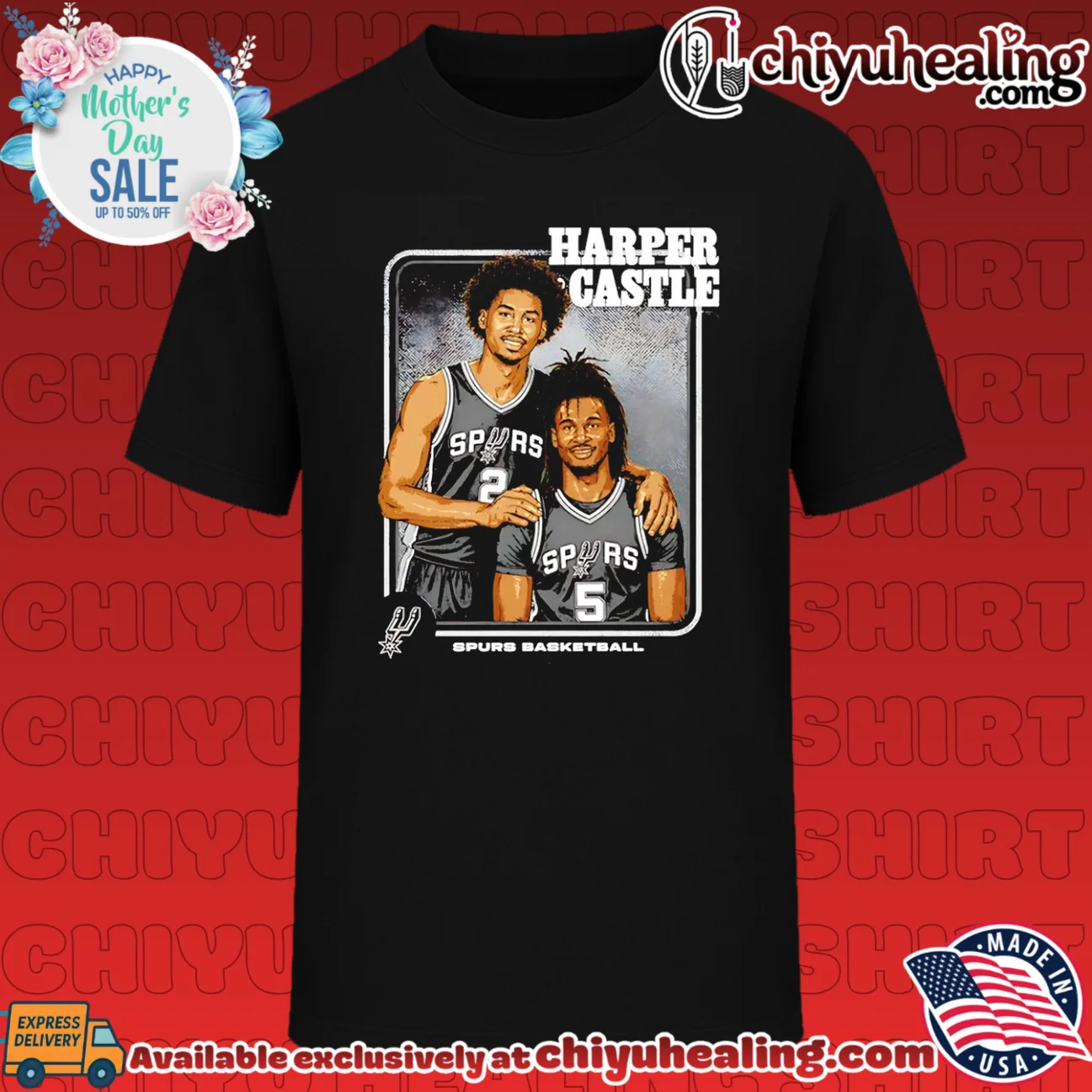 Dylan Harper and Stephon Castle San Antonio Spurs Step Brothers