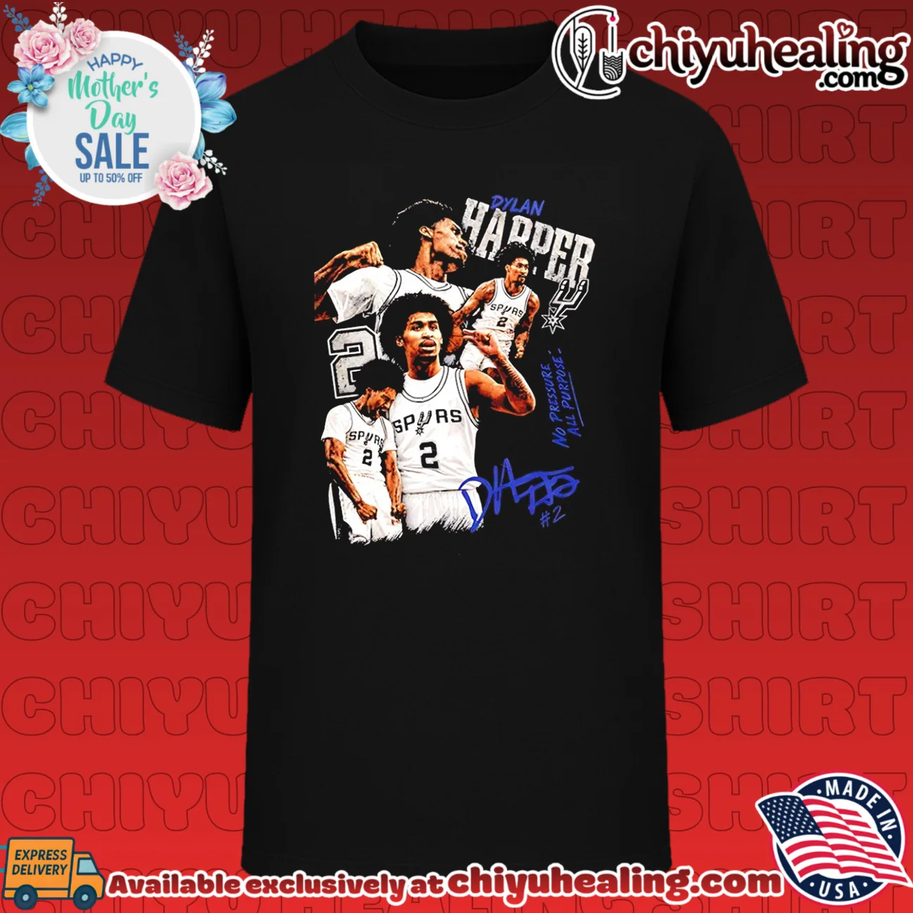 Dylan Harper San Antonio Spurs No Pressure All Purpose