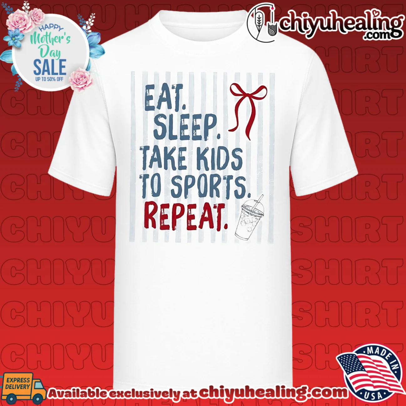 Eat sleep take kids to sports repeat shirt & hoodie