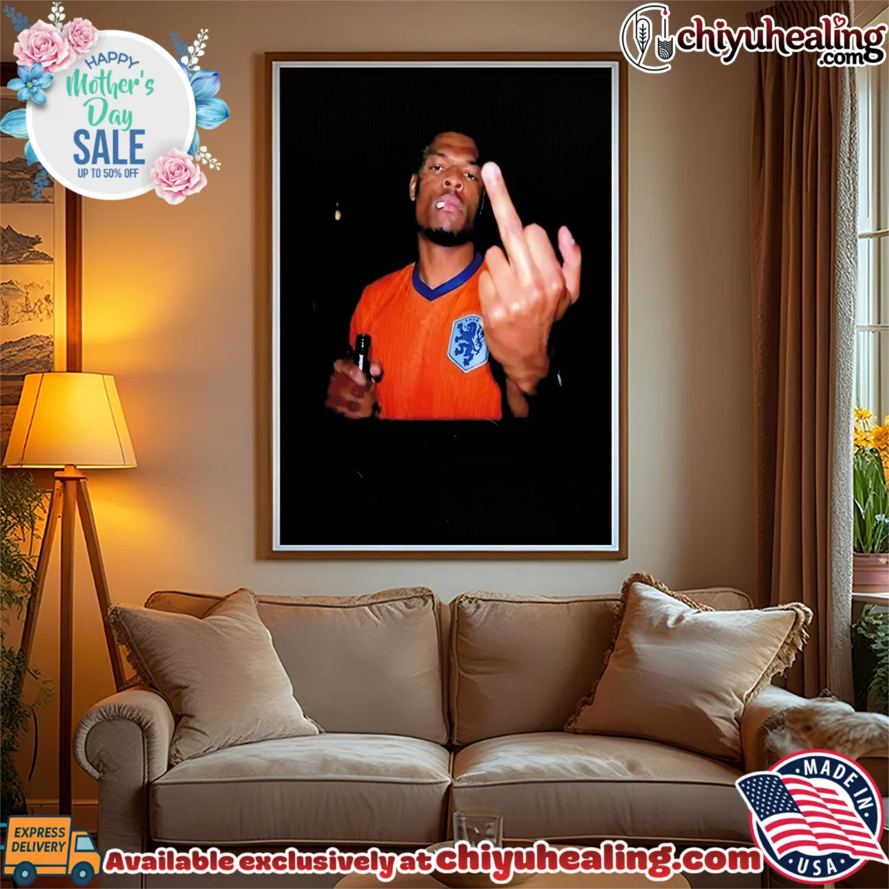 Edgar Davids Netherlands National Football Team middle finger shirt & hoodie Edgar Davids Netherlands National Football Team middle finger shirt & hoodie