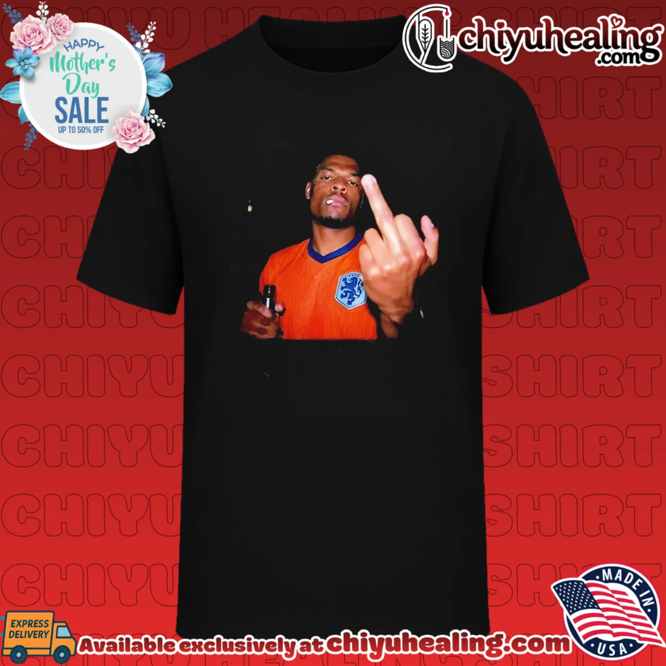 Edgar Davids Netherlands National Football Team middle finger shirt & hoodie
