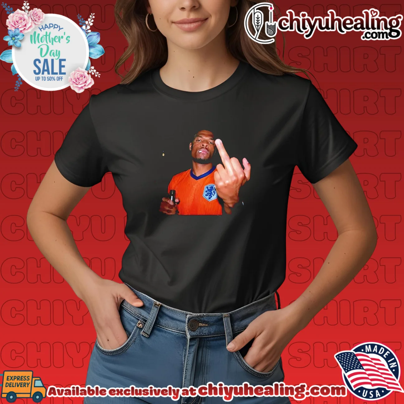 Edgar Davids Netherlands National Football Team middle finger shirt & hoodie Edgar Davids Netherlands National Football Team middle finger shirt & hoodie