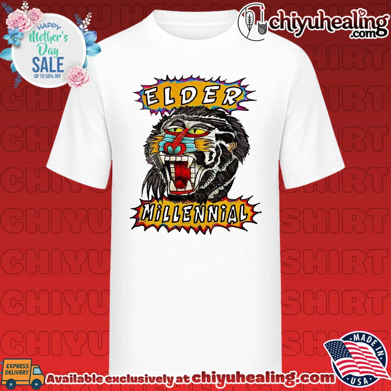 Elder Millennial Mandrill baboon generation shirt & hoodie