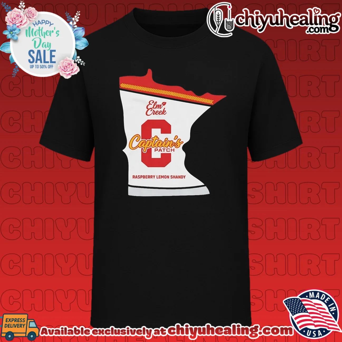 Elm Creek Captain's Patch Minnesota Raspberry Lemon Shandy shirt & hoodie