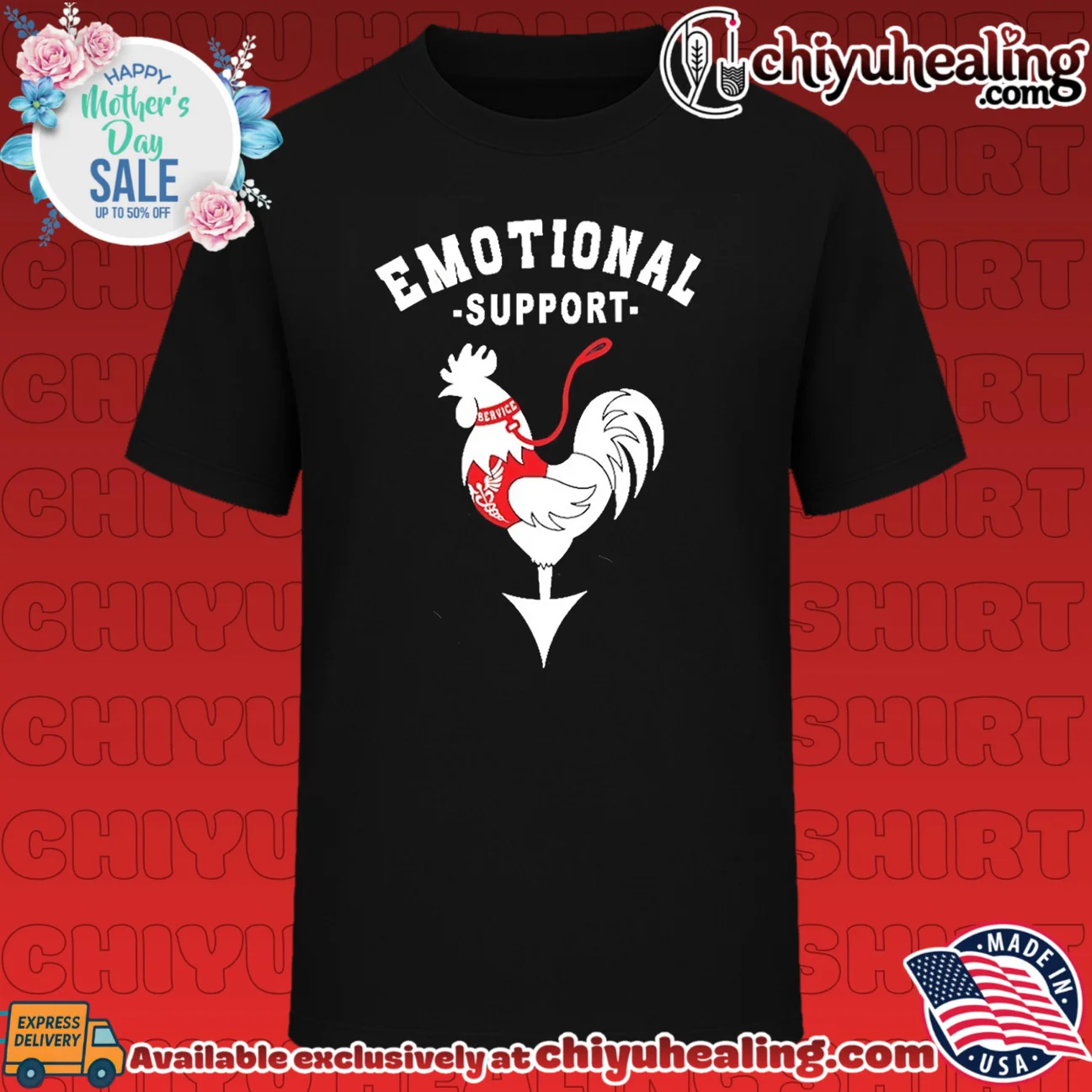 Emotional support cock shirt & hoodie