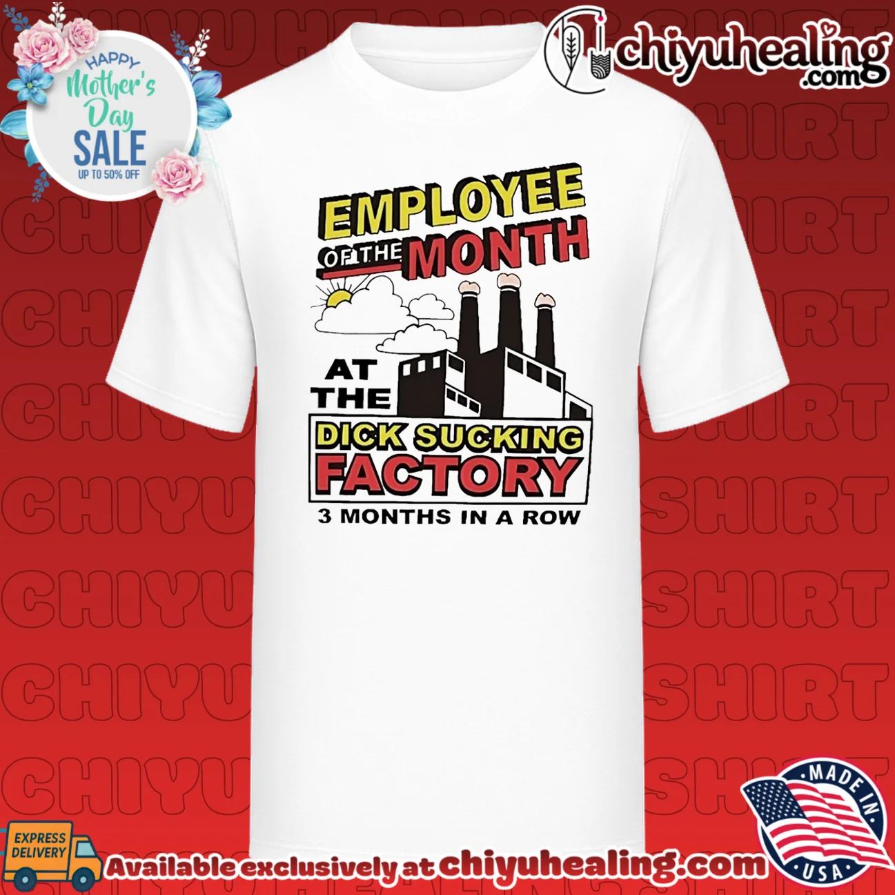 Employee of the month at the dick sucking factory 3 months in a row shirt & hoodie